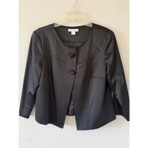 Women's Dressbarn Black Dress Evening  Jacket Blazer Coat Size Small